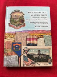 Mister Speaker To Madam Speaker Biographies Of The Nevada Assembly Speakers