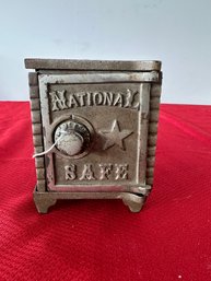 Cast Iron Early National Safe Toy Bank