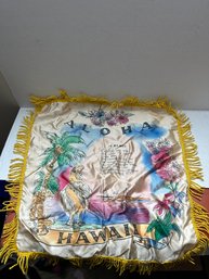 Vintage Aloha Hawaii Souvenir Pillow Cover