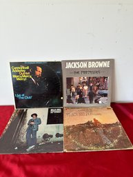 Lot Of 4 Vinyl Records: Billy Joel, Jackson Browne, Etc