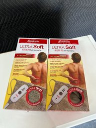 2 Sunbeam Ultra Soft Heating Pad