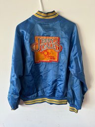 Vintage Jerry Dales Electric Blue Sportsmaster Jacket Logo Size L