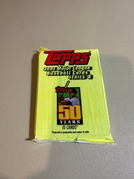 Sealed Topps 2001 MLB 50 Years Cards