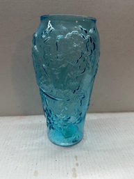 Italian Vintage Blue Glass Vase