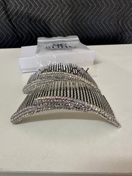 2 Soho Hair Clips With Crystals