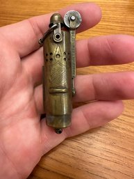 VTG 1940s WWII BOWERS SURE FIRE KALAMAZOO, MI CIGARETTE TRENCH LIGHTER