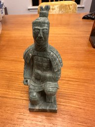 Carved Jadeite Chinese Soldier