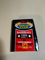 Sealed Topps Stadium Club Baseball 1992
