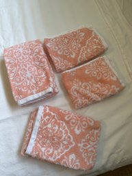 Set Of Pink Hand Towels