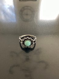 Vintage Green Gemstone Ring