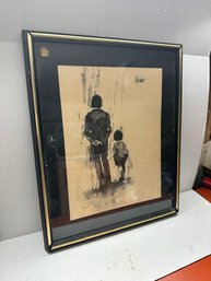 Aldo Luongo 'Father And Son' Framed Print