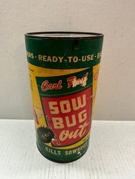 Vintage Sow Bug Out Tin
