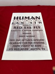 Human Returns Austin Music Poster