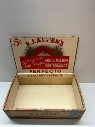 R.J Allens Cigar Box