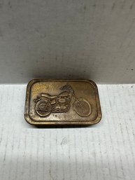 Brass Motorcycle Belt Buckle