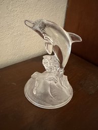 DArques Crystal Leaping Dolphin NWaves Figurine