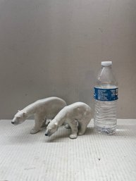 Royal Copenhagen Denmark Porcelain Polar Bear Set