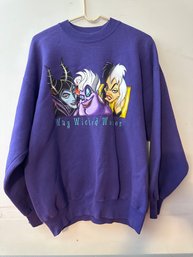 Vintage Disney Villains Way Wicked Woman Sweater XL