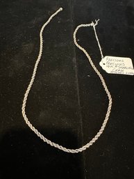 Precious Precious  14k Gold And Sterling Chain 20in Long