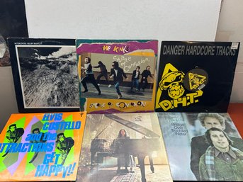 Lot Of 6 Vinyl Records, One Signed