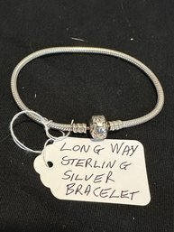 Long Way Sterling Silver Bracelet