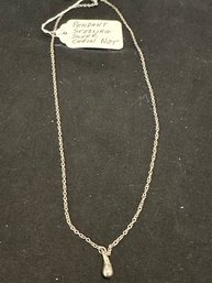 Pendant Is Sterling Silver, Chain Is Not