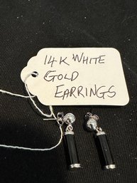 14k White Gold Earrings