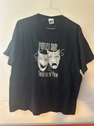 Motley Crue Theatre Of Pain 2005 Vintage Vinyl T-Shirt XL
