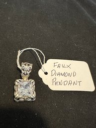 Faux Diamond Pendant