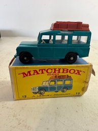 Matchbox Lesney No 12 Safari Land Rover, Mint Condition With Original Box,
