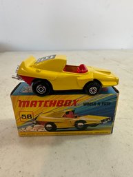 Matchbox Woosh-N-Push Superfast 58 1972 Lesney Made In England Yellow