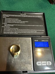 Marked 750 So 18k Gold Ring 7.7 Grams