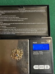 10k Gold Avon Brooch With Diamond 2 Grams In Box
