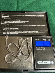 Sterling Silver 17 3/4 Inch Snake Chain 12.1 Grams