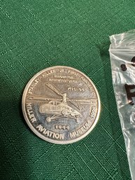 Peninsula (Palo Alto, CA) Coin Club Show Medal 1998 - Aviation Helicopter
