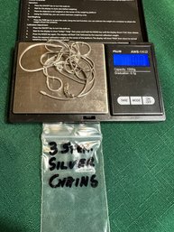 3 Assorted Sterling Silver Chains 10 Grams