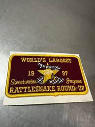 Worlds Largest 1997 Jaycees Sweetwater TX Rattlesnake Round Up Patch