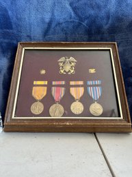 Military Medals In Case