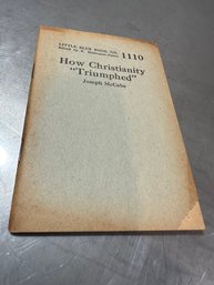 How Christianity 'Triumphed' Joseph McCabe No.1110