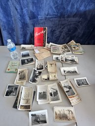 Lot Of Old Black & White Photographs & Postcards