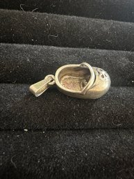 Sterling Silver Baby Shoe Charm 4 Grams