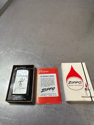 Vintage Reddy Kilowatt Zippo Slim Lighter W/box