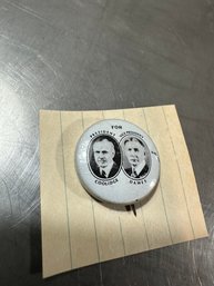Presidential Campaign Pin Button Lot Calvin Coolidge John Davis Repro