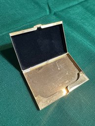 Gold Plate Business Card Holder