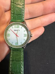 Green DKNY Watch