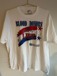 XL Vintage Blood Donors Single Stitch T-Shirt