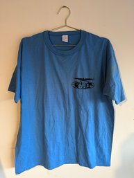 XL Vintage Blue American Desk Single Stitch T-Shirt