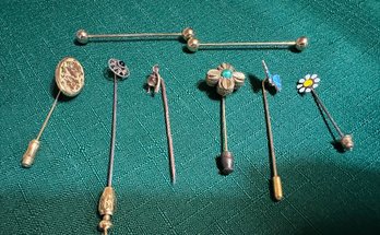 Assorted Lot Of Vintage Stick Pins