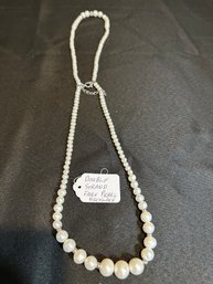 Double Strand Faux Pearl Necklace