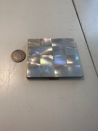 Vintage 1950s Mother Of Pearl Compact